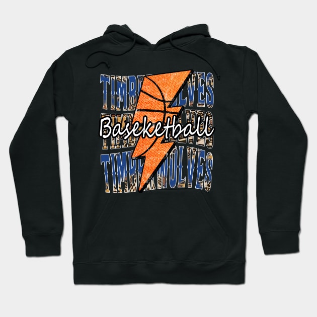 Graphic Basketball Timberwolves Proud Name Vintage Hoodie by Frozen Jack monster